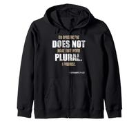 An Apostrophe Doesn't Make The Word Plural English Grammar Zip Hoodie