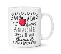 an Apple A Day Keeps Anyone Away 10oz Mug Cup