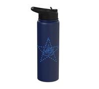 an Archangel Bunny with Wings has Fallen from The Stars Stainless Steel Insulated Water Bottle