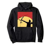 AN ARCHER AIMING AT THE TARGET - RECURVE BOW Pullover Hoodie