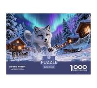 An Arctic Fox Jigsaw Puzzle Waterproof 1000 Piece Puzzles for Adults Impossible Educational Games