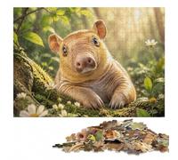 An Armadillo Taking A Selfie Wooden Jigsaw for Adults | A screen-free tabletop activity: a simple way to organise the image in spare time.