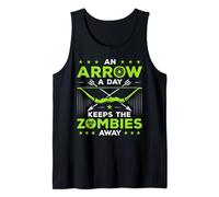An Arrow A Day Keeps the Zombies Away Archery Hunter Archer Tank Top