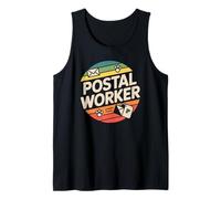an Awesome Postal Worker Dodging paw Prints on the Route Tank Top