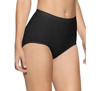 AN Direct Ladies' Full Maxi Brief, 2 Pack, Seamless, Tummy Control, Mid-Rise, 96% Nylon 4% Elastane, Black, Beige, White, Sizes S-XXL