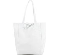 AN Direct Ladies Handbags Soft Italian Real Leather Shopper Tote Bags Women Girls College Shoulder Handbags for Women (White)