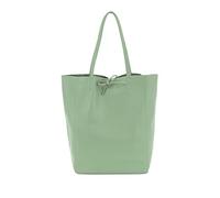 AN Direct Ladies Handbags Soft Italian Real Leather Shopper Tote Bags Women Girls College Shoulder Handbags for Women (Sage Green), L