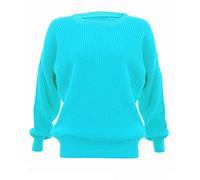 AN Direct Womens Oversized Ladies Fishnet Knitted Baggy Chunky Jumper Ladies Loose Sweater Top