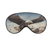 an Eagle Flies Over Sleep Mask Eye Mask for Sleeping Breathable Blackout Sleeping Masks with Adjustable Strap Soft Eye Cover Comfortable Blindfold Eyeshade for Night Sleeping Travel Nap