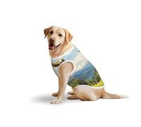 an Eagle is Flying Large Dog Vest Pure Cotton Breathable | Anti-Shedding Tank Top for Golden Retriever, Labrador, Husky | Comfortable Sleeveless Shirt for Large Breed Dogs, Outdoor Walking X-Large
