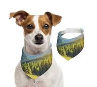 an Eagle is Flying Pet Scarf Dog Bandanas Spring Summer Soft Cotton Puppy Scarfs Adjustable Accessories for Small Medium Large Girl Boy Pup Medium