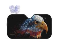 An Eagle Windshield Sun Shade, Family Funny Windshield Sun Shade For Car Suv Truck, Protector Blocks Uv, Car Shade Front Windshield (51" X 27.5"Inch,Upgrade Hardened)
