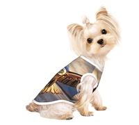 an Eagle3 Print Dog Shirt Summer Pet T-Shirts Stretchy Cats Dogs Tee Shirt Sleeveless Tank Top Dog Vest