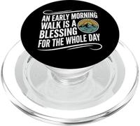 An Early Morning Walk Is A Blessing Hiking Nature Graphic PopSockets PopGrip for MagSafe