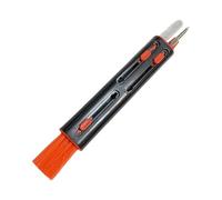 An efficient keyboard and earphone cleaning pen designed for portability and a durable colored finish