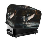 An Egret in the Water Toaster Cover 2 Slice, Waterproof Bread Machine Covers with Pockets Universal Size Kitchen Small Appliance Cover with Handle, Dust and Fingerprint Protection