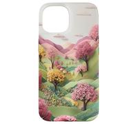 An Elegant Pastel Blossoms Design, An Awakening Spring Case for iPhone 15