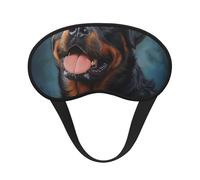 an Elegant Rottweiler Blackout Sleep Mask - Soft Adjustable Eye Mask for Full Light Blocking, Deep Sleep, Travel & Relaxation