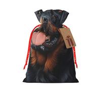 An Elegant Rottweiler Drawstring Gift Bags Reusable Gift Wrapping Pouches For Birthday, Wedding, Party Favours & Festive Presents