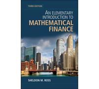 An Elementary Introduction to Mathematical Finance by Sheldon M. Ross (English)