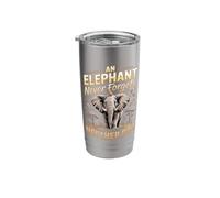an Elephant Never Forgets and Neither Do I Elephants Stainless Steel Insulated Tumbler