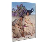 An Eloquent Silence By Lawrence Alma-Tadema Canvas Print | Gallery Wrapped 30mm Frame Wall Art | 30x20 inches | Ready to Hang | Contemporary Picture | Living Room Bedroom Lounge Office