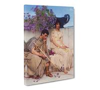 An Eloquent Silence By Lawrence Alma Tadema Canvas Print | Gallery Wrapped 30mm Frame Wall Art | 30x20 inches | Ready to Hang | Classic Picture | Living Room Bedroom Lounge Office
