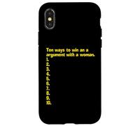 An Empty List Of How To Win An Argument With A Woman Case for iPhone X/XS