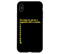 An Empty List Of How To Win An Argument With A Woman Case for iPhone XS Max