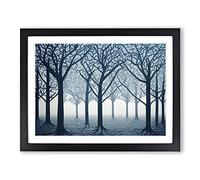 An Enigmatic Forest Framed Print | A2 Black Framed Wall Art | Ready to Hang | Modern Landscape Picture | Living Room Bedroom Lounge Office