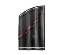 An Entry-Level String Instrument for Music Lovers, A 21-String Small Guzheng, Including A Storage Bag And A Tuning Wrench,Brown (Black One Size)