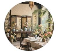 An Environment Filled with Flowers And Plants Jigsaw Puzzles Puzzles for Adults Kids. 1000 Piece Restaurant Impossible Challenge Toy Educational Game Home Decoration for Adults& Kids Age 14 Years Up 1