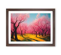 An Exceptional Spring Forest H1022 Framed Print for Living Room Bedroom Home Office Décor, Wall Art Picture Ready to Hang, Walnut A4 Frame (34 x 25 cm)