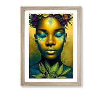 An Exceptional Woman Framed Print for Living Room Bedroom Home Office Décor, Wall Art Picture Ready to Hang, Oak A3 Frame (34 x 46 cm)