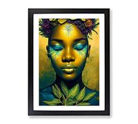 An Exceptional Woman Framed Print for Living Room Bedroom Home Office Décor, Wall Art Picture Ready to Hang, Black A4 Frame (34 x 25 cm)