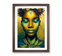 An Exceptional Woman Framed Wall Art Print A2 Walnut