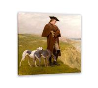 An Exile of the '45 Briton Riviere Wall Art Famous Artwork Reproduction Briton Riviere Prints on Canvas Picture for Lounge Study Man Cave Wall decoration 60x60cm(24x24in) Frame