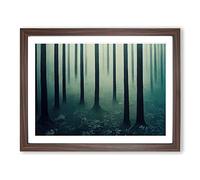 An Exotic Forest Framed Print | A2 Walnut Framed Wall Art | Ready to Hang | Modern Landscape Picture | Living Room Bedroom Lounge Office