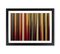 An Exquisite Abstract Forest H1022 Framed Print for Living Room Bedroom Home Office Décor, Wall Art Picture Ready to Hang, Black A2 Frame (64 x 46 cm)