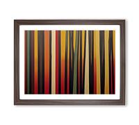 An Exquisite Abstract Forest H1022 Framed Print for Living Room Bedroom Home Office Décor, Wall Art Picture Ready to Hang, Walnut A2 Frame (64 x 46 cm)