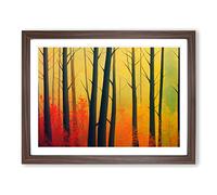 An Extraordinary Autumn Forest Framed Print | A3 Walnut Framed Wall Art | Ready to Hang | Modern Landscape Picture | Living Room Bedroom Lounge Office