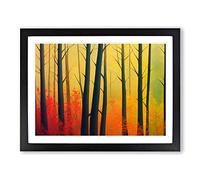 An Extraordinary Autumn Forest Framed Print | A4 Black Framed Wall Art | Ready to Hang | Modern Landscape Picture | Living Room Bedroom Lounge Office