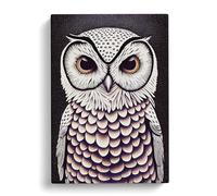 An Extraordinary Owl Canvas Print | Gallery Wrapped 30mm Frame Wall Art | 30x20 inches | Ready to Hang | Modern Animals Picture | Living Room Bedroom Lounge Office