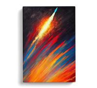An Extraordinary Spaceship Rocket Brown, Brown, Black Canvas Print for Living Room Bedroom Home Office Décor, Wall Art Picture Ready to Hang, 30x20 Inch (76x50 cm)