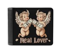 an-gels Dollar Bill Bifold Wallet PU Leather Credit Card Holder Wallets Slim Front Pocket Money Clip