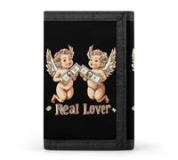 an-gels Dollar Bill Trifold Wallets Slim Credit Card Holder Wallet Coin Purse Front Pocket Wallets for Men
