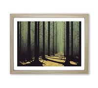 An Imaginative Forest Framed Print | A2 Oak Framed Wall Art | Ready to Hang | Modern Landscape Picture | Living Room Bedroom Lounge Office