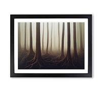 An Inspiring Forest Framed Print | A3 Black Framed Wall Art | Ready to Hang | Modern Landscape Picture | Living Room Bedroom Lounge Office
