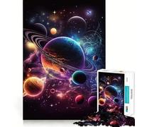 An Intergalactic Adventure Jigsaw Puzzles1000 Pieces Cognitive Train Fun Flawless Interlocking Pieces Birthday Gift Brain Teaser Toy (38x26cm)