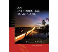An Introduction to Analysis